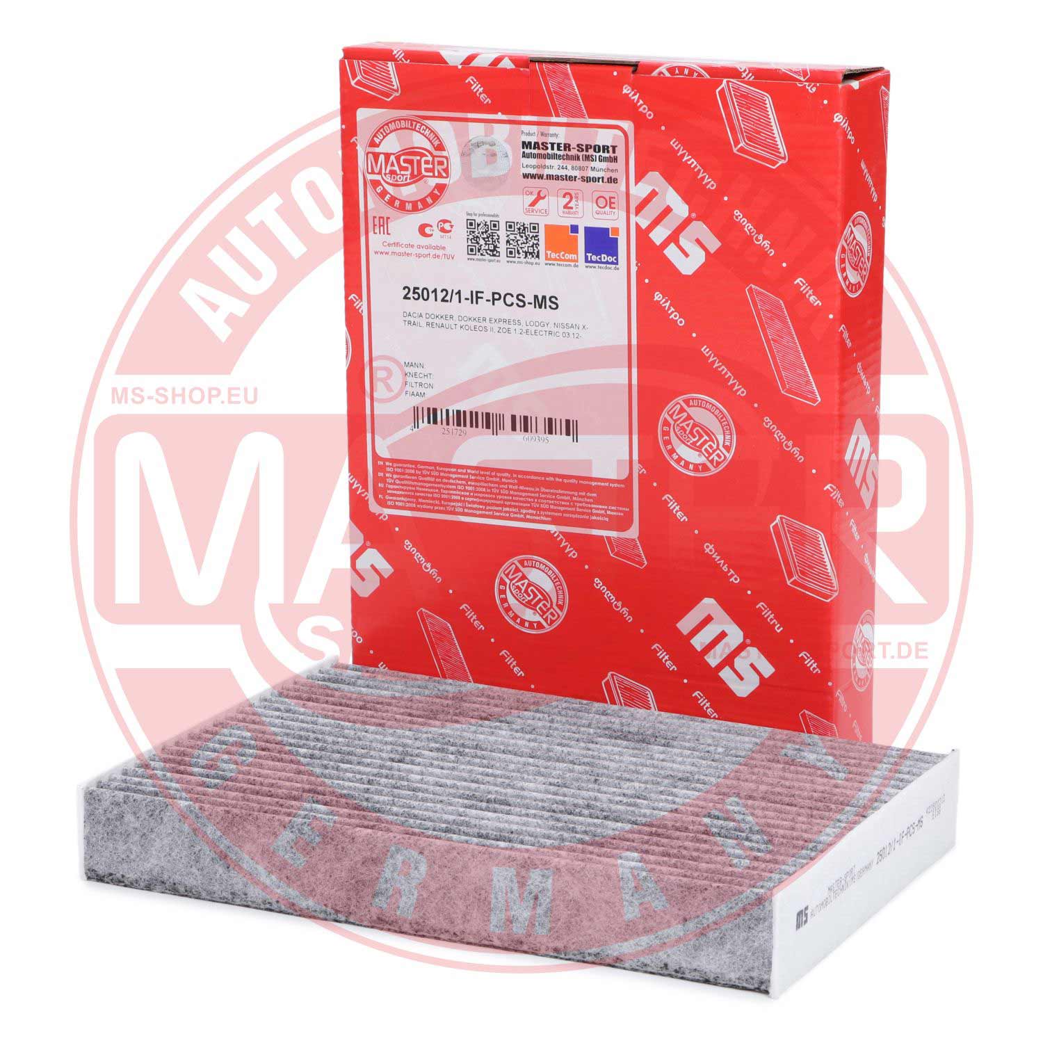 Filtru polen MASTERSPORT GERMANY 25012/1-IF-PCS-MS
